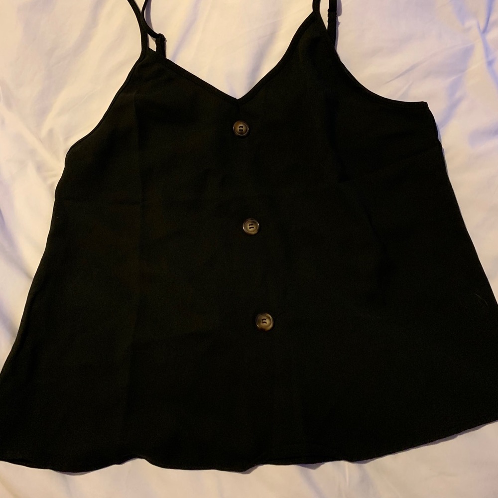 Women’s black tank top
